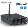 Fosi Audio BT10A Mini Amplificatore Bluetooth Amplificatore a 2 canali per altoparlanti domestici Treble & Bass Amplificatore audio stereo HiFi 50W * 2