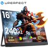 UPERFECT UGame J5 2.5K 240Hz Monitor da gioco Display portatile da 16 pollici 100% sRGB con HDMI USB C per PS5 Steam Deck Switch XBOX Laptop PC