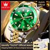 OLEVS 9809 orologio da uomo originale impermeabile automatico data rotazione anello Luxury Brand Diving orologio da uomo al quarzo Reloios Masculino
