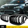 MagicKit Nero lucido Per BMW Serie 5 F10 F11 F18 M5 Griglie Paraurti Anteriori Doppia 2010-2016 Griglia Rene Larga 520d 530d 540i 528i 535i AUTO