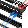 ZoeRax Patch Panel RJ45 a 24 Porte Cat6 con Passaggio Diretto, Patch Panel di Rete con Accoppiatore 19 Pollici, Patch Panel Ethernet Keystone Inline