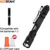 ACEBEAM Torcia tascabile ACEBEAM TAC 2AA EDC ricaricabile con ampia gamma di tensione (1,2-4,8 V), LED, modalità strobo per autodifesa, ideale per campeggio e attività all'aperto.