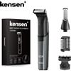 kensen Regolabarba Kensen S15 con lama a doppia faccia, rasoio impermeabile IPX6, regolabarba ricaricabile 2 in 1, rasoio elettrico per il corpo da uomo