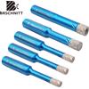 BRSCHNITT Set di punte per trapano per piastrelle 5 pezzi 6/6/6/8/10mm Set di punte diamantate per piastrelle per punta per carotaggio in granito ceramico porcellanato