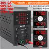 Nice-power Alimentatore da laboratorio regolabile 30V10A 5A 120V Alimentatori da banco di commutazione Alimentatore CC Interfaccia USB Regolatore di tensione di riparazione