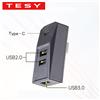TESY Hub USB TESY Glovebox per Tesla Model YL Y Juniper Launch Model 3 Highland, splitter digitale Type-C, stazione di trasmissione dati