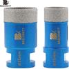 BRSCHNITT Punta da trapano per vetro BRSCHNITT diametro 25/35mm con filettatura M14 per bottiglie di vetro, piastrelle, marmo, ceramica, punta a tazza per fori.