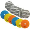 BRSCHNITT Set di 6 Dischi Abrasivi a Secco BRSCHNITT per Marmo, Granito, Ceramica e Pietra, per Smerigliatrici Angolari, Diametro 100mm 4 Pollici