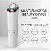 VIMYSHOW Dispositivo multifunzionale per la bellezza del viso a microcorrente Massaggiatore per il viso e il collo con luce a LED a 3 colori per il ringiovanimento della pelle Lifting e il rafforzamento