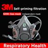 3M Maschera antigas filtrante autoadescante 3M 6200 Mezza maschera per spruzzatura di vernice, gas chimico, copricapo antipolvere industriale