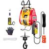 SucceBuy Paranco elettrico 2 in 1 1100 libbre 1800 W Verricello portatile cablato/wireless Altezza di sollevamento di 98 piedi per rimorchio in garage