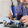 NONE Ventosa elettrica per saldatura a stagno da 350 W Pompa per rimozione saldatura elettrica 2 in 1 con 4 ugelli Strumento dissaldante manuale per riparazioni di apparecchi