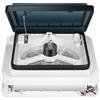 Bymaocar Ventilatore di scarico di ventilazione per camper 12V, 28 * 28 cm Ventilazione per camper Ventilatore per scambio d'aria per roulotte Lucernario Luce a LED per tetto per camper di sfiato
