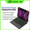 GOOJODOQ Tastiera magica Bluetooth per iPad Pro 11 Air 11 M3/M2 Pro 12.9 Pro 13 iPad A16 Trackpad multi-touch ad albero piatto di decima generazione