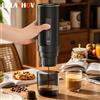 BALASHOV Macchina per caffè espresso elettrica wireless 2 in 1 per auto e casa Caffettiera portatile da campeggio Caffettiera da viaggio in polvere per capsule