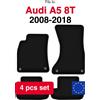 Wielganizator Set di tappetini in velluto per Audi A5 8T Coupé (2008-2018) - Nero (4 pezzi) set di tappetini per auto