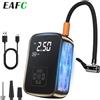 EAFC Gonfiatore per pneumatici per auto Pompa di aria senza fili Compressore d'aria 150PSI Pompa elettrica portatile Luci a LED per palle per pneumatici per auto da bicicletta Moto