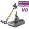 Ddadache Batteria al Litio Ricaricabile da 12800mAh/9800mAh/12800mAh 21.6 Volt per Aspirapolvere Dyson V8, Batteria per Utensili Elettrici