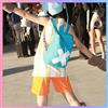 Bandai Borsa in tela One Piece Anime Tony Chopper Blu Zaino alla moda Cosplay Borsa a tracolla carina per la scuola Regalo di compleanno per adolescenti, donne e uomini