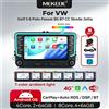 MEKEDE Autoradio da 7 pollici con Carplay e Android Auto per VW Volkswagen Skoda Octavia Golf 5 VW Touran Passat B6 Polo Tiguan, Navigatore GPS, RDS, DSP, Lettore Multimediale Video, Sistema Android