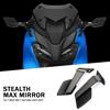 Otilli Stealth Winglets Specchio laterale per Yamaha T-Max 560 Tech Max Specchietto retrovisore moto con deflettore vento T-MAX560 2022-2024
