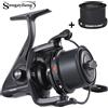 Sougayilang Mulinello da Feeder Professionale Sougayilang, Corpo Interamente in Metallo, Doppia Bobina, Rapporto di Trasmissione 4.7:1, Frizione Massima 15KG, Universale per Pesca da Riva e in Acqua Salata