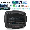 XTRONS Autoradio Android 14 da 9'' per Jeep Renegade 2015-2020, 8 Core 6+128GB, Stereo con Carplay Wireless Integrato e DSP Auto