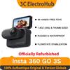 Insta360 GO 3S 128GB (ricondizionato ufficialmente) - Videocamera mini 4K per vlog, POV a mani libere, fissaggio universale, stabilizzazione