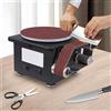 CNCEST Levigatrice a Nastro e Disco Elettrica 100W, Affilatrice per Coltelli, 10 Nastri per Levigatura Fai-da-Te di Legno, Acciaio Inossidabile, Ferro