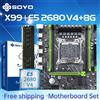 SOYO Set scheda madre SOYO X99 TPM2.0 con CPU LGA2011-3 Xeon E5 2680 V4 DDR4 8G*1 supporto DDR4 RAM M.2 SATA3 Accessori per computer