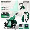 NEWBENY Motozappa Elettrica Senza Fili 200MM, Coltivatore, Scarificatore, Attrezzo da Giardino per Batteria Makita 21V