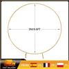 zollor Supporto per Arco di Palloncini in Metallo da 2m, Struttura Circolare per Sfondo, per Matrimoni, Compleanni, Natale, Rivelazione del Genere, Decorazioni, Traliccio da Giardino