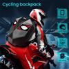 HGTUGO Zaino per Moto con LED Espandibile per Spazio Extra, Controllabile Tramite App, con Design Occhio di Demone Adatto per Motociclisti