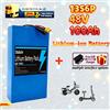 NUOVA batteria al litio 48V 100Ah 13s6p 48V 100000mAh 2000W per scooter elettrico Citycoco con BMS integrato da 50A + caricabatterie