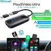 OTTOCAST Play2Video Ultra Ai Box Wireless Carplay Android Auto con Youtube, Netflix e IPTV integrati, Video Box per VW, Benz e il 99% delle auto