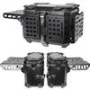 JVSYK Bauletto Moto Pieghevole 65L, 55L, 45L in Alluminio, Valigia Impermeabile per Casco, Baule Posteriore a Sgancio Rapido, Cassetta Porta Attrezzi