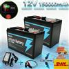 Batteria al Litio LiFeP04 12V 150Ah per Ricarica Solare, Ecoscandaglio, Applicazioni Marine, Campeggio e Off-Grid con Porta USB 🧰