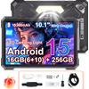 Cubot Tablet Cubot TAB KingKong S Android 15, Display 10.1'' 90Hz, 15300mAh, 16GB(6+10) 256GB, Luce da Campeggio, Fotocamera 48MP