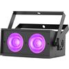 Yiflamefly Mini 100W RGBW COB LED Faretto Par a 2 occhielli con effetto Blinder, Illuminazione DMX per Palcoscenico, Discoteca, KTV, Bar, Matrimoni e Feste