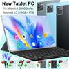 NONE Tablet PC Versione Globale 20000mAh Dual SIM 5G 10.36 Pollici 14 Core Fotocamera 16+32MP 16GB+1TB Android 13 WiFi WPS Office