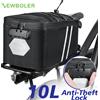NEWBOLER Borsa Posteriore per Bicicletta NEWBOLER con Lucchetto a Combinazione, Borsa da Portapacchi MTB, Borsa da Viaggio Impermeabile di Grande Capacità 10L