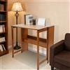 Bymaocar Tavolo pieghevole per la casa 83*54*76 cm, scrivania da ufficio, piano in bambù con libreria per soggiorno, camera da letto