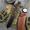 Coltello a lama fissa PR4 di alta qualità, lama in acciaio D2, manico in canapa, coltello EDC resistente per esterni, campeggio, escursionismo, coltello con fodero.