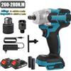 HGTUGO Avvitatore a Impulsi Elettrico Brushless 18V, 280N.m, Attacco da 1/2'', Ricaricabile Senza Fili, Kit Trapano Elettrico e Avvitatore a Impatto