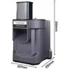 GECOFEER Macchina Commerciale per Tagliare Verdure, Tritatutto Automatico per Carote e Patate, Affettatrice e Trituratore Rapido per Verdure