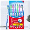 Colgate Set di Spazzolini da Denti Colgate per Uomo e Donna, Formato da Viaggio, Colori Assortiti, Cura Orale Quotidiana, Confezione Famiglia/Coppia