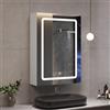 Mobile da Bagno con Specchio e Illuminazione LED 50x16x70 cm, Armadietto da Bagno con Specchio e Ripiano Regolabile, Bianco