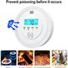 NONE Rilevatore di Monossido di Carbonio e Allarme Fumo con Display LCD, Rilevatore di Gas CO per Casa e Cucina, Allarme in Tempo Reale, Alimentato a Batteria
