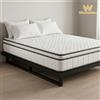 WoodenAura Materasso a molle 140x190cm, 90/140x200cm, Spessore: 25 cm, Schiuma a onde ad alta densità, 5 strati di supporto perfetto