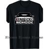 NONE T-Shirt Vintage da Uomo con Design Auto Classica Serie 5 E39 - Maglietta Retro Auto Bianca e Nera a Maniche Corte, Collo Tondo Casual